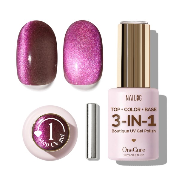 NAILOG Gel Nail Polish 12ml, Top Coat Color Gel Base