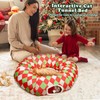 Christmas Cat Tunnel Bed Peekaboo Cat Cave Donut Under Christmas