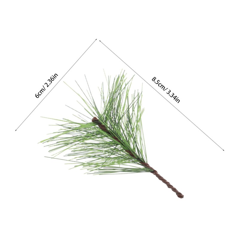 ULTECHNOVO 60pcs Faux Pine Branches Realistic Pine Needles for Christmas