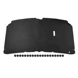 Hood Insulation Pad with Clips Compatible with Ford F250 F350 F450 Super Duty 1999-2007 for Ford Excursion 2000-2007, Truck Under Hood Insulation Pad Replacement