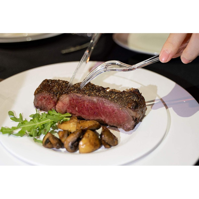 POSATE Clear Knives, Heavy-Duty Crystal (100 Knives)