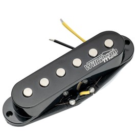 Wilkinson High Output Ceramic Single Coil Bridge Pickup for Strat Style Electric Guitar, Black