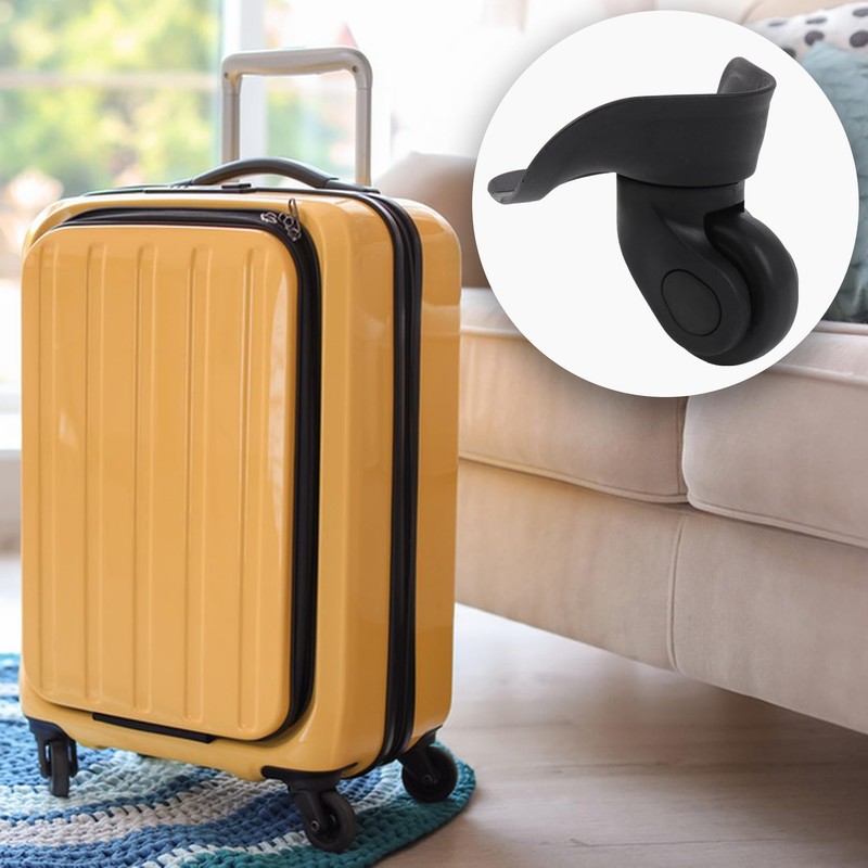 Mxfans Luggage Mute Wheels Right Plastic & Metal Wear-resistant Replacement