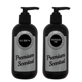 Warm Apple Crisp Scented Body Lotion and Massage Oil Set, 16 Oz Lotion - 16 Oz Massage Oil