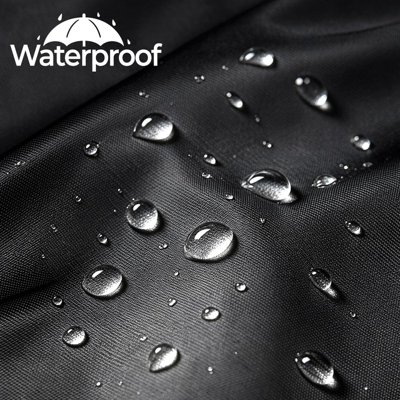 Waterproof Fabric Shower Curtain for Bathroom, 2-in-1 No Separate Inner