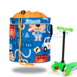 Knuffig Children's Handlebar Bag - Front Bicycle Basket, Fits Any Balance Bike, Scooter & Bicycle - Colourful Bag Bags for Little Explorers