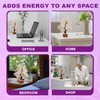 VOOXE Rose Quartz Tree Handmade Healing Gemstone Bonsai Home, Office,