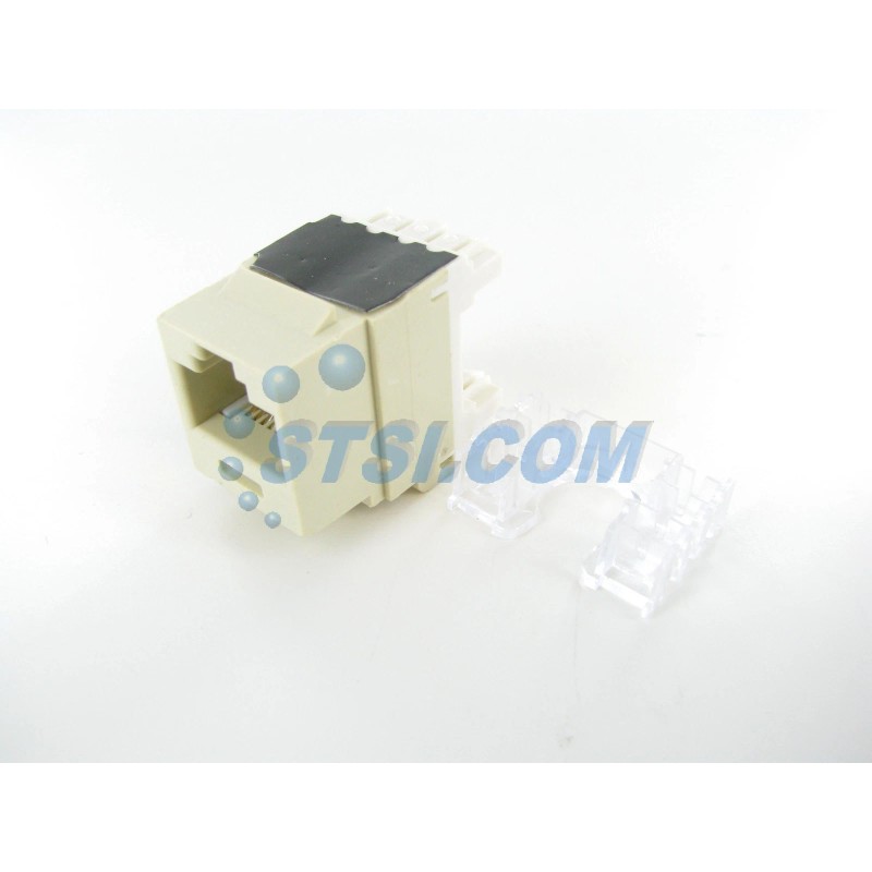 Panduit NK6X88MEI NetKey Cat6a Jack Module, Ivory ~STSI