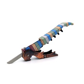 Pulltap's Genuine Collection Wood 900 Double-Hinged Lever Waiters Wine Corkscrew Bottle Opener (Wood Color)