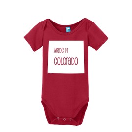 Sod Uniforms Made in Colorado Printed Infant Bodysuit Baby Romper Red 3-6 Month