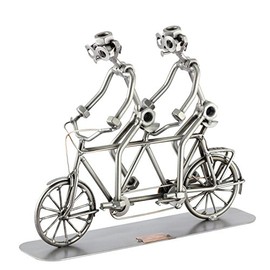 Steelman24 I Nuts and bolts sculpture Tandem Bike I Handmade ornaments I Made in Germany I I Metal figurine
