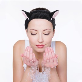 FRCOLOR 4pcs Makeup Headband Car Headgear Miss Coral Fleece