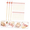 OATIPHO 100Pcs Bamboo Ear Wax Removal Spoons Natural Handcrafted Ear