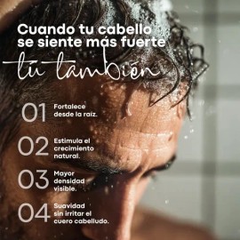 Shampoo Caida Cabello Alostet Anticaida 400 ml Acelerador de Crecimiento Cabello, Fortalece, Reduce Caída y da Brillo Tratamiento Reparador capilar...