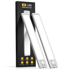 MCGOR Rechargeable Motion Sensor Under Cabinet Lighting - 2 Pack