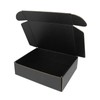 ELAZEKES 7x6x2 Shipping Boxes, Small Cardboard Box Black Flat Corrugated