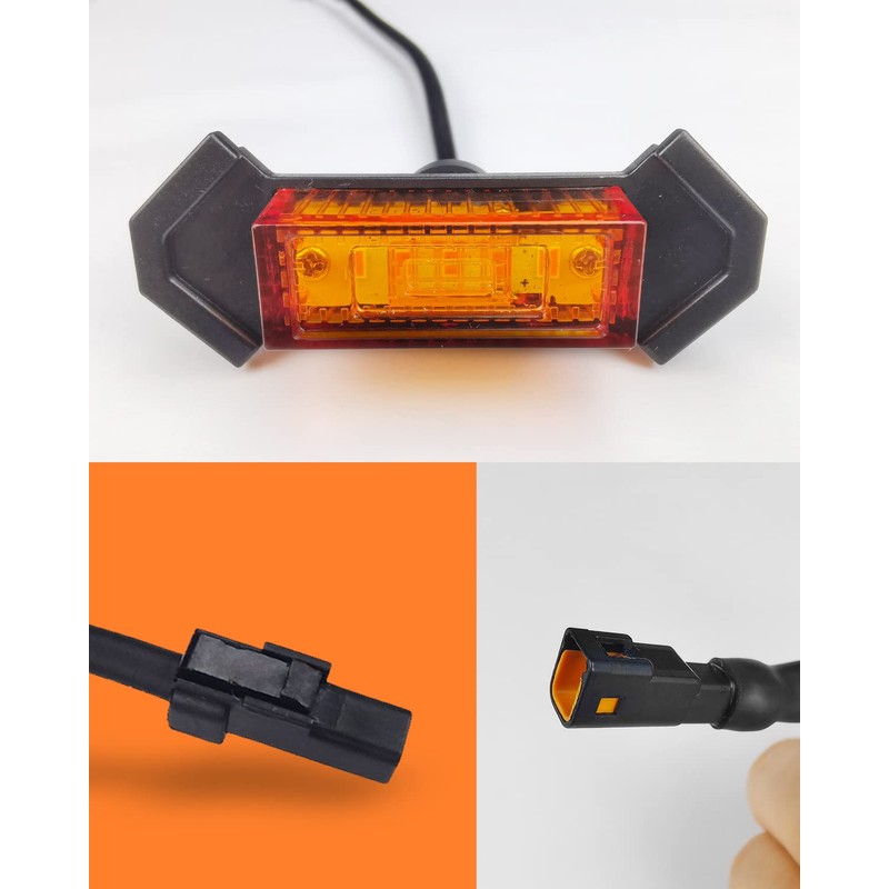 OXILAM LED Grille Lights 4 PCS with Fuse Adaptor for