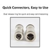 Straight Push to Connect Connector, 2 Pack PU-10 Pneumatic Fitting
