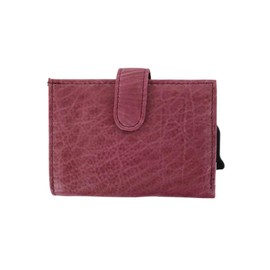 Lady Conceal Nova Leather Compact RFID Protected Wallet (Plum)