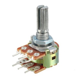 uxcell WH148 20K Ohm Variable Resistors Dual Turn Rotary Carbon Film Taper Potentiometer 6 Pin