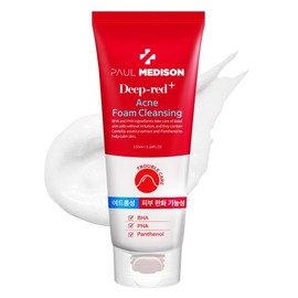 PAULMEDISON 155ml 4177526 Deep Red Acne Foam Cleansing 1 unit / PAULMEDISON 155ml 4177526 딥레드아크네폼클렌징 1개