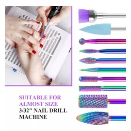 Vedo 10 Brocas Acero Tungsteno Uñas Profesionales Limas Para Uñas