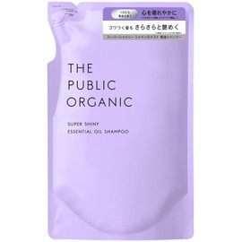 The Public Organic Shampoo Refill [Super Shiny] [Glossy Moisturizing] 13.5 fl oz (400 ml) Best Cosmetics Amino Acid Aroma Essential Oil Hair Care Made in Japan