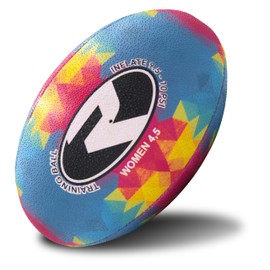 RUGBIER Wettkampfball für Damen und Rugby-Training, Rugbybälle Größe 4,5 – High-End – Training und Spiel – Kategorien von 10 bis 14 Jahren und Senioren Mädchen – Modell Diamond