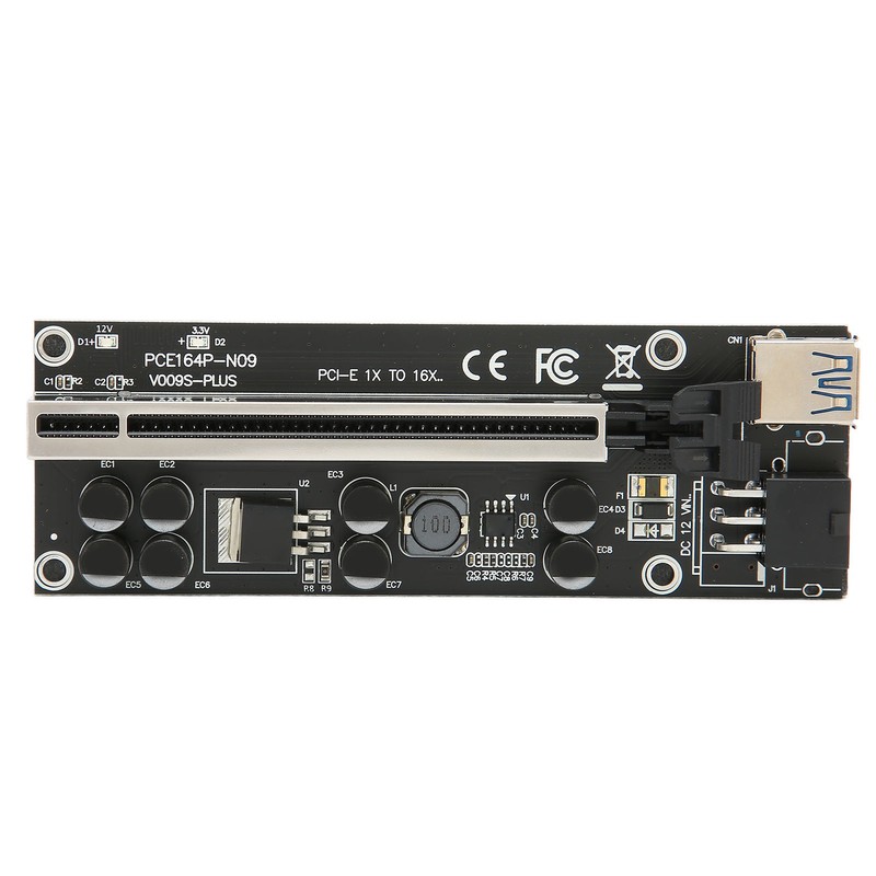 PCIE Riser Stable 8 FP Capacitors Gold Plated USB3.0 Interface