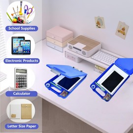 Yodilala Nursing Clipboard with Storage,A4 Binder Clipboards with Pen Holder Medical Clipboard Folder Side-Opening for Office,Nurses,Students(Blue)