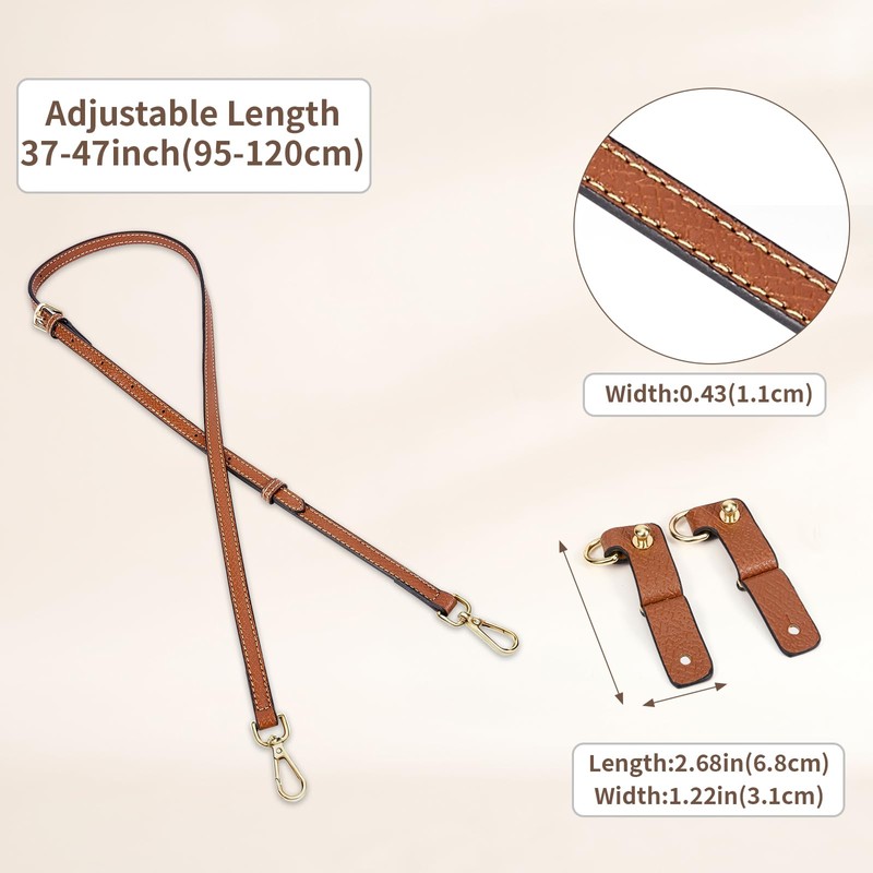 Bag Shoulder Strap, Adjustable Purse Strap Crossbody Replacement for Mini