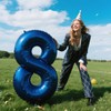 40 Inch Number 8 Balloon Jumbo Dark Blue Digit Foil