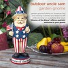 Alpine Corporation 12" H Uncle Sam Gnome of The Brave