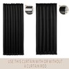 Vatge Front Door Curtains for Glass Window - Blackout Door