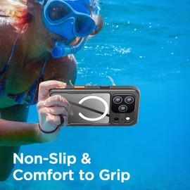 AICase Waterproof Case for 17 Pro with MagSafe Support Clear Water Proof Snowproof/Dustproof/Shockproof,IP68 Certified 360 Full Body Protection Fully Sealed Underwater for 17 Pro_2