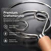 LCOLYDM 2 Pack Danish Dough Whisk,Dough Whisk, Stainless Steel Bread