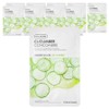 The Face Shop Grinded Mask Sheet Cucumber, 1 pack, 10 pieces / 더페이스샵 갈아만든 마스크시트 오이, 1개입, 10개