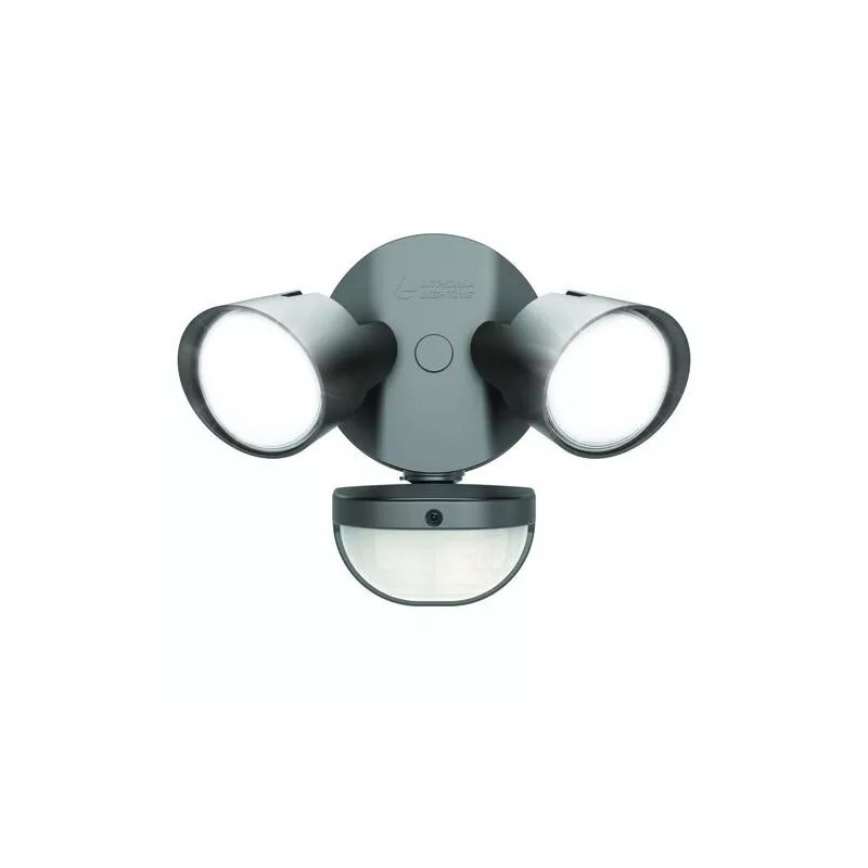 Lithonia Lighting Dark Bronze LED Dual Head Motion Sensor Aluminum