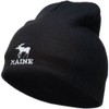 e4Hats.com Maine State Moose Embroidered Short Beanie - Black OSFM