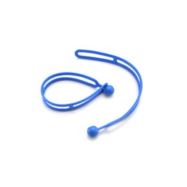 BluBird Rapid Tie Adjustable Strap, 15" Expandable Heavy Duty Indoor Outdoor Ball Ties Cord (UV Resistant, No Recoil Like Bungee Cord, Made in USA) - Blue - 2pk
