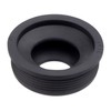 CORNAT T318508 Twin HT-Rubber Nipple 32/40x54mm, Black, Klein