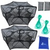 Drasry Fishing Trap Foldable Fish BaitNet for Minnow Crab Crayfish