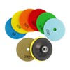 SHDIATOOL Dry Diamond Polishing Pads 7PCS Set Mixed Grits and