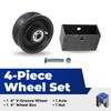 Bobco Metals 4" Cast Iron V Groove Wheel - Roller