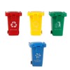 Happyyami Garbage Bin Garbage Bin Trash Can : 4pcs Vehicles