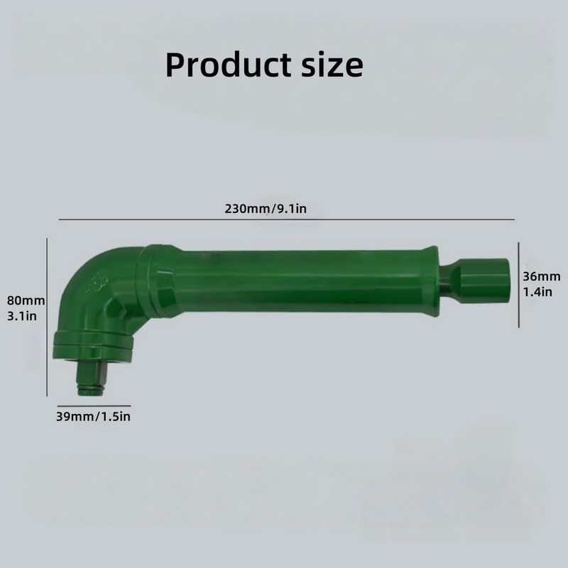 LUOFENGYANG Right Angle Impact Wrench Extension, Extended Neck Design, Green