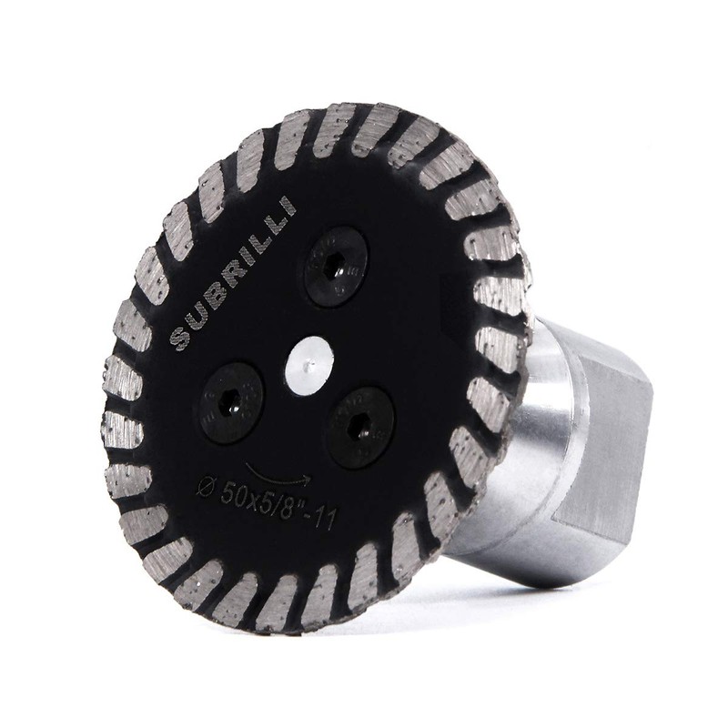 SUBRILLI 2-Pcs 50mm Mini Engraving Diamond Saw Blade with RemovabIe