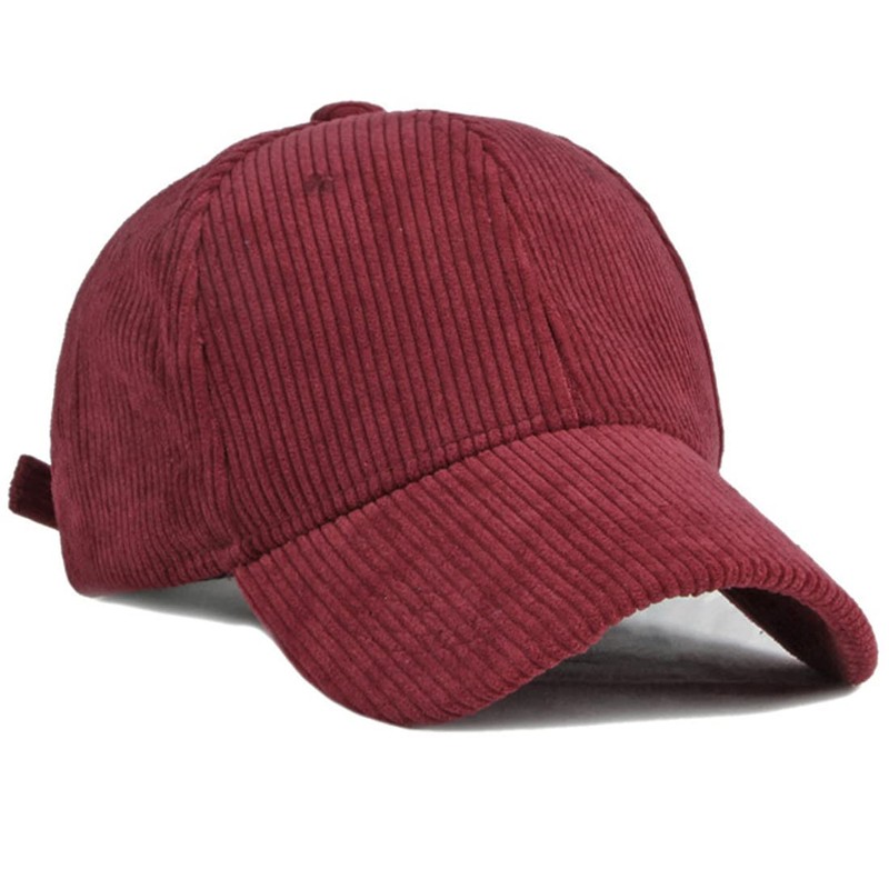 XRDSS Corduroy Baseball Cap Unisex Adjustable Classic Sports Cap Outdoor