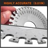 ZeeDix Wire Gauge Measuring Tool (2 Pcs) - Round Dual