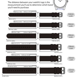 GadgetWraps 18mm Nylon Watch Band with Quick Release Pins – Compatible with Speidel, Daniel Wellington, Wristology – 18mm Nylon Watch Band (Black, 18mm)